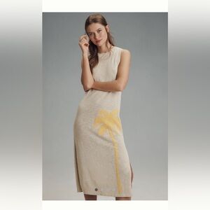 Spiritual Gangster Sz M @anthropologie NWT cotton/linen top-rated midi dress